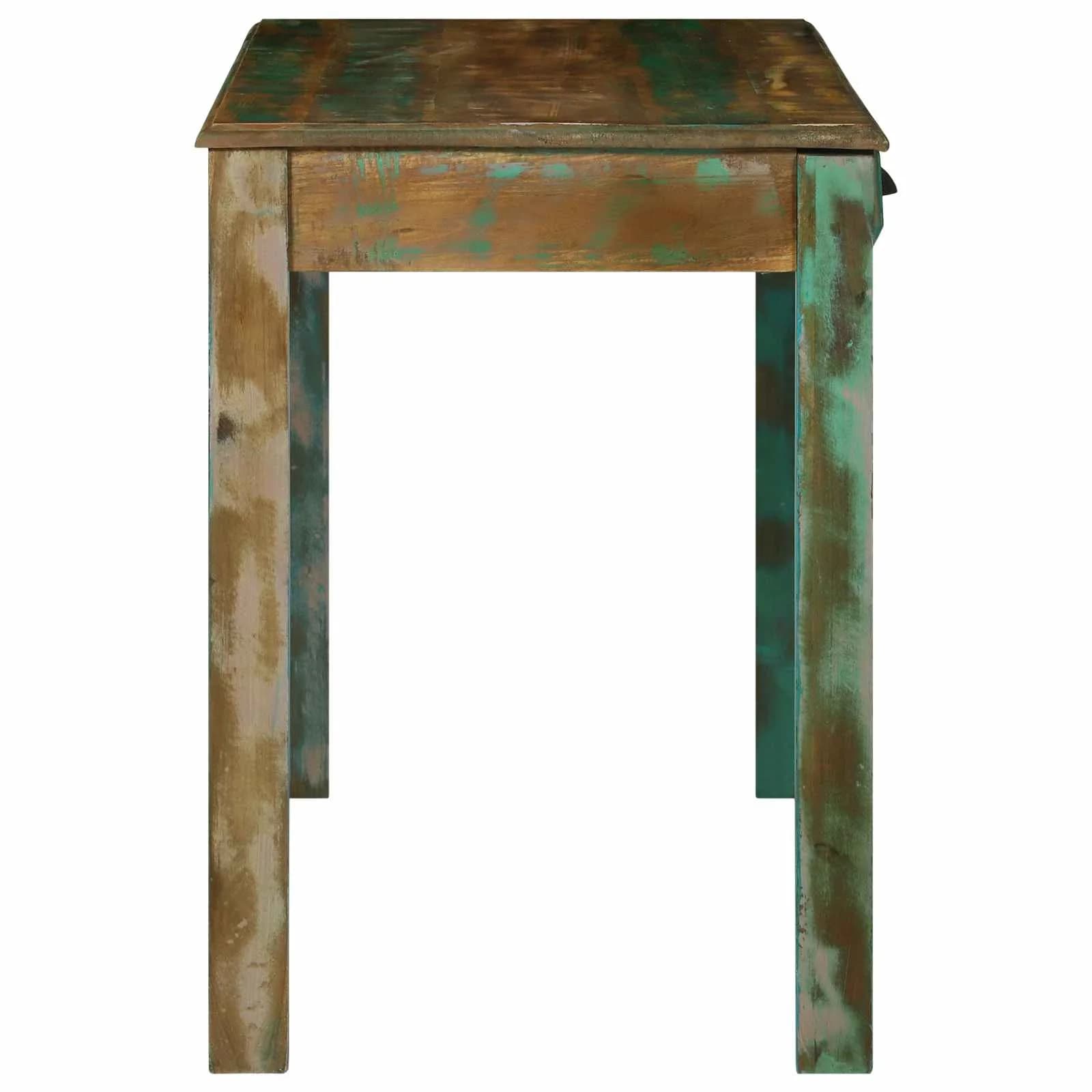 Pisalna miza Rjava 112 x 55 x 76 cm Trdna obnovljena les - slika 6