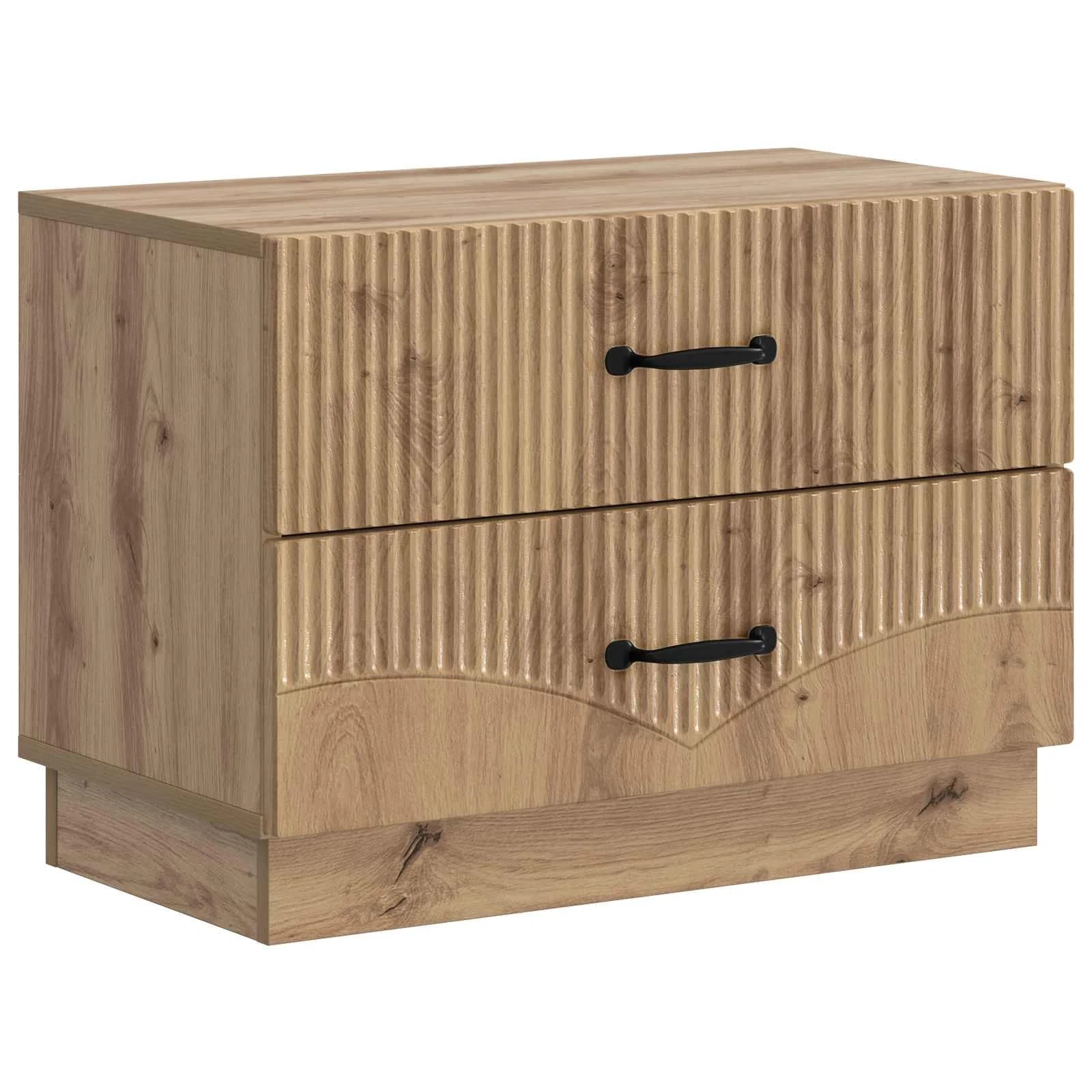 Nočna omarica Artisan hrast 62 x 34,5 x 44,5 cm Inženirski les - slika 2