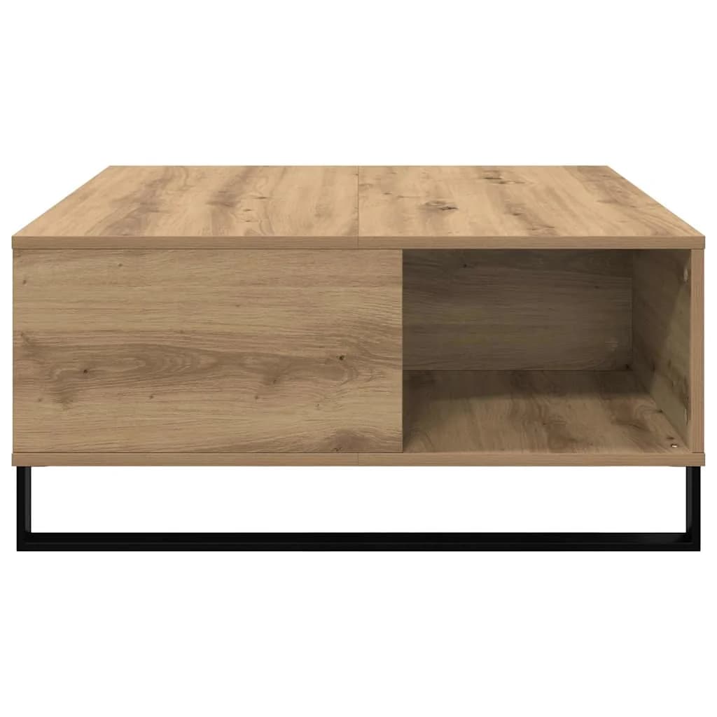 Klubska miza Umetni hrast 80 x 80 x 36,5 cm Inženirski les - slika 6