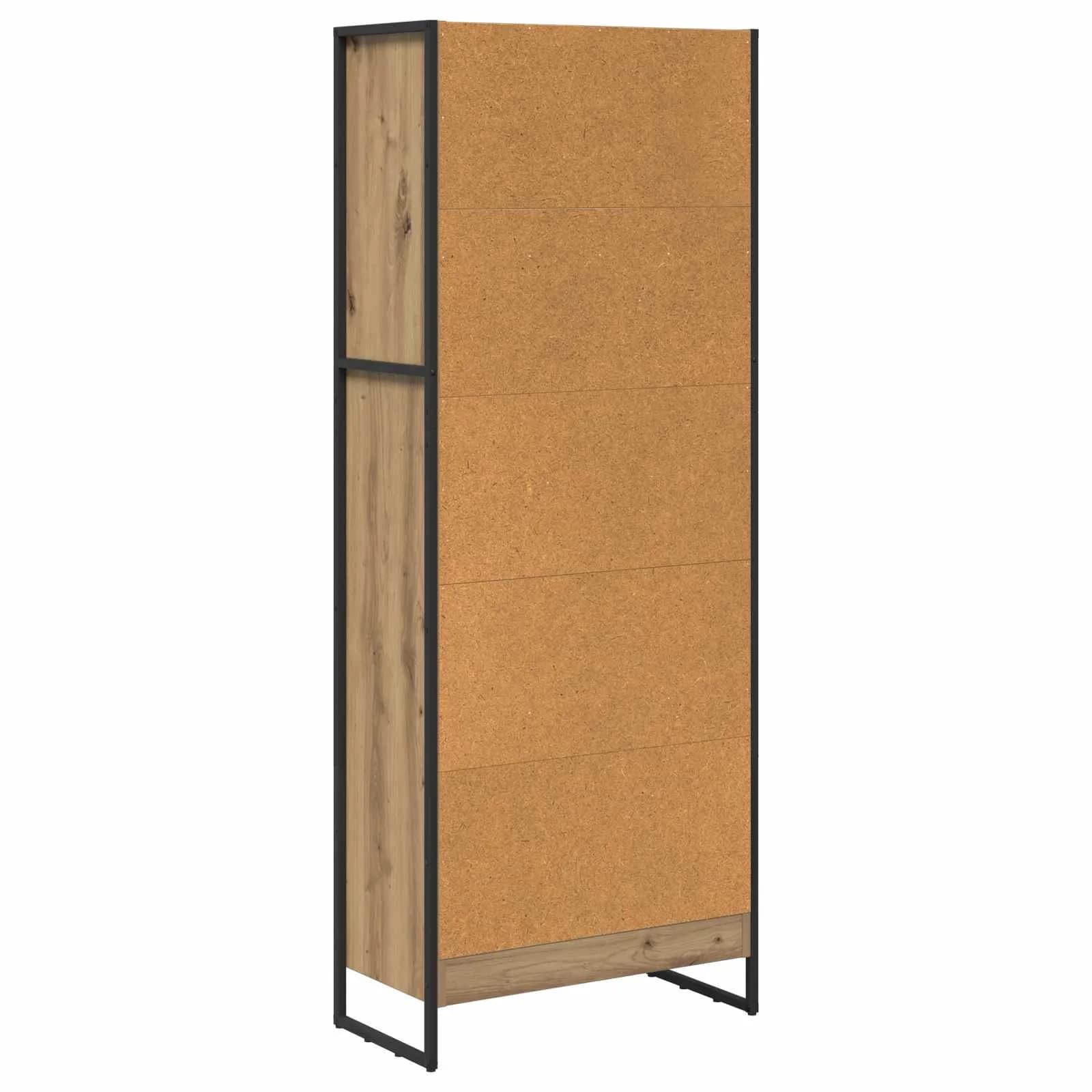 Knjigovni omar 60 x 30 x 155 cm Inženirski les Oreh - slika 7