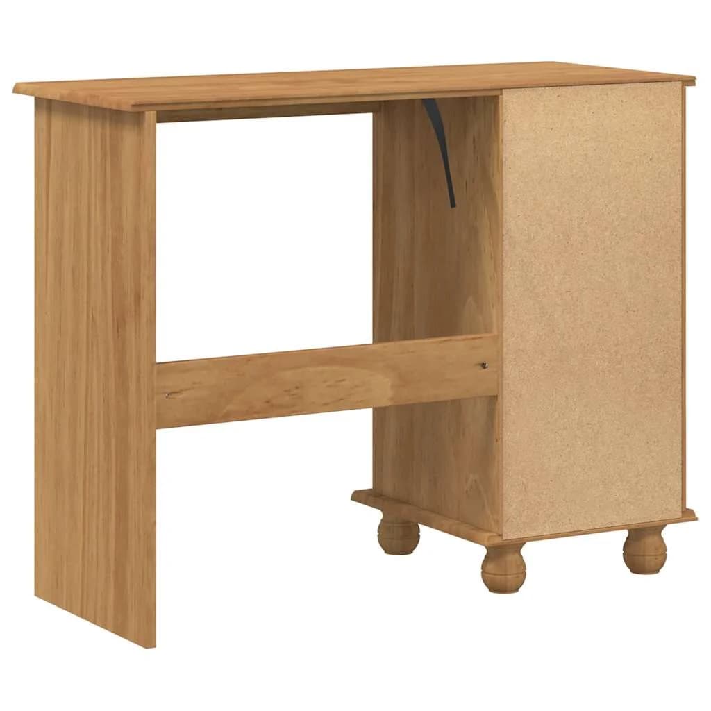 Pisalna miza ASKIM Rjava 95 x 40 x 75 cm Masivno borovo les - slika 7
