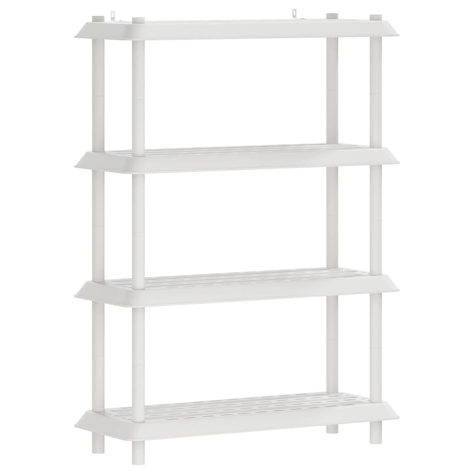 Polična enota 4 nivojev 100 x 40 x 136,5 cm PP Bela - slika 2
