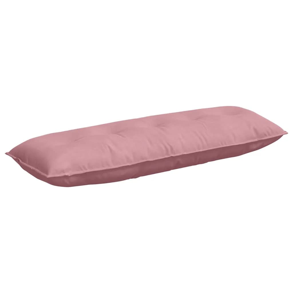 Poglavni vzglavnik Roza 140 x 50 cm Žametna tkanina - slika 2