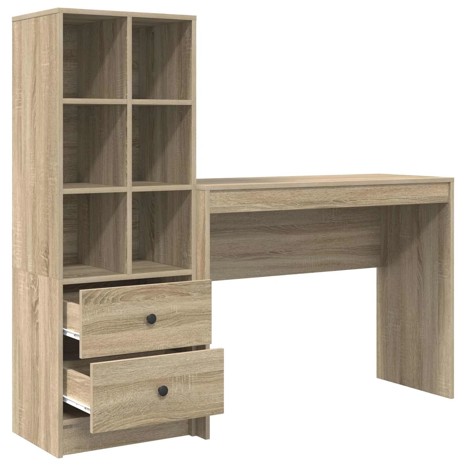 Miza Sonoma hrast 145,5 x 40 x 127 cm 2 kos - slika 7