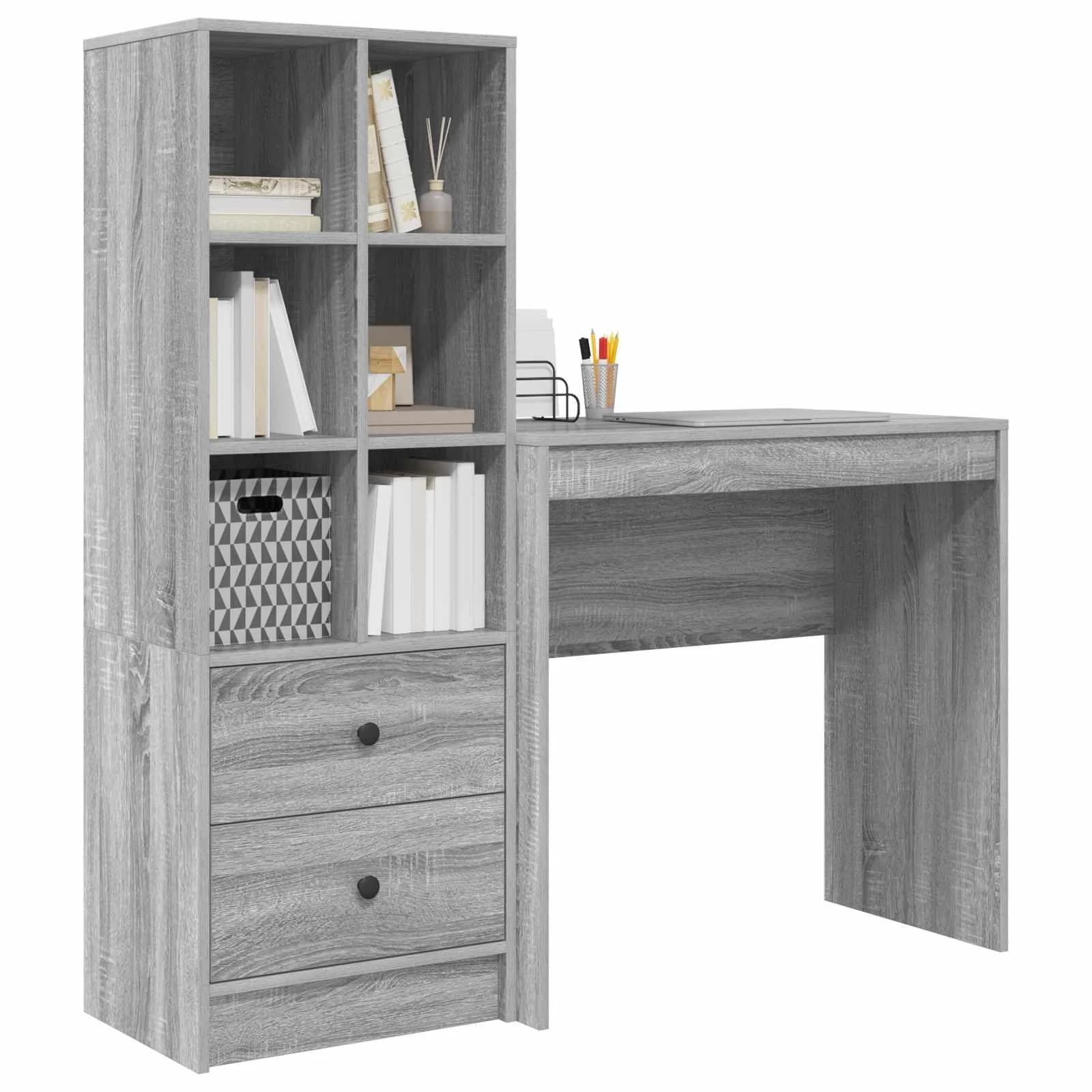 Miza Siva Sonoma 125,5 x 40 x 127 cm 2 kos - slika 3