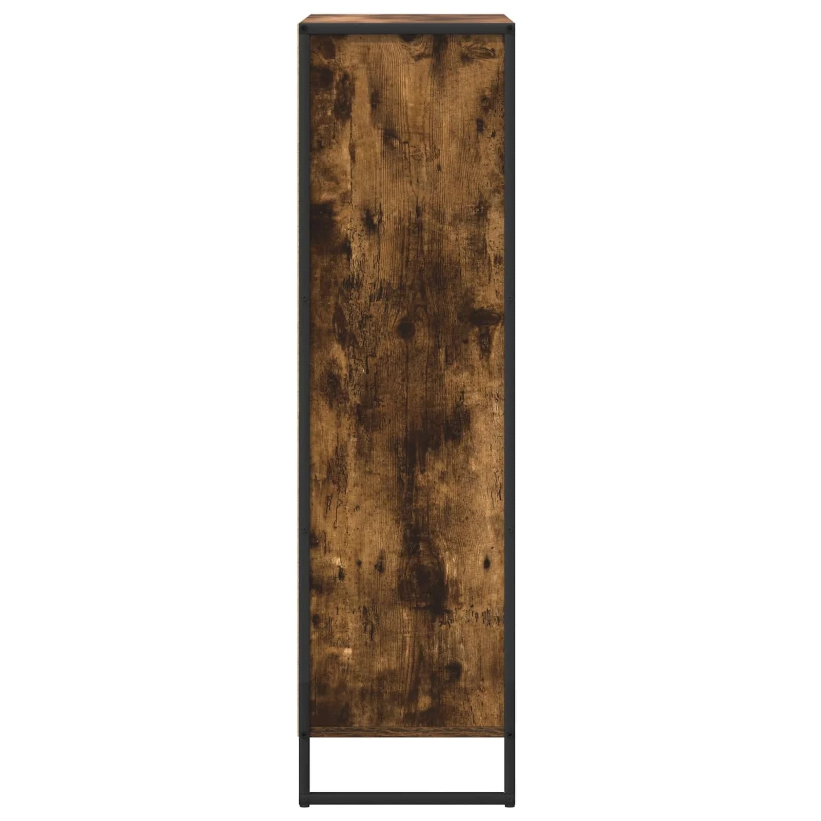 Knjigovni omar 68 x 30 x 108.5 cm Inženirski les Dimni hrast - slika 7