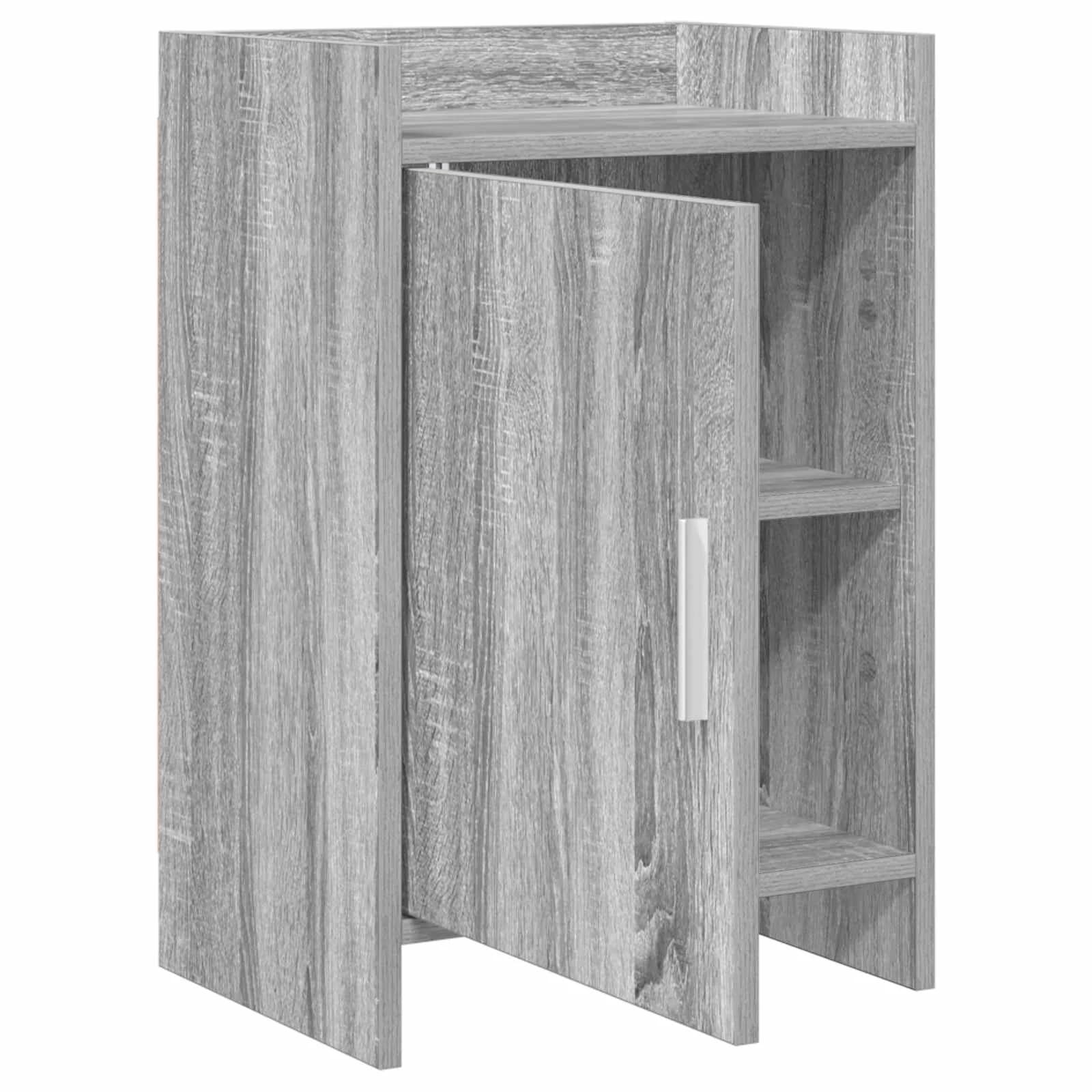 Posteljne mize 2 kos Siva Sonoma 40 x 30 x 60 cm Inženirski les - slika 3