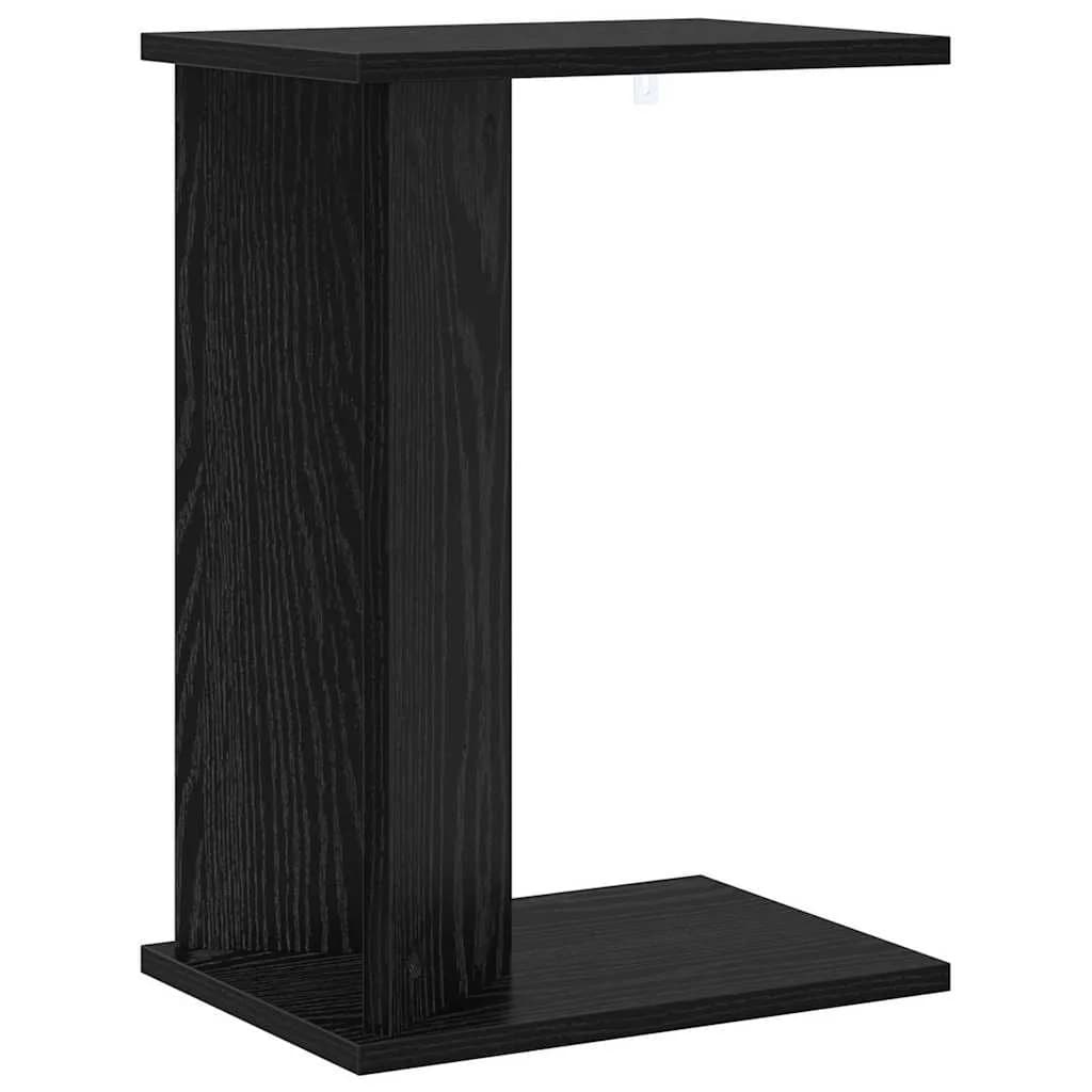 Stranska miza Črna Orehovina 35 x 25 x 50 cm Inženirski les - slika 2