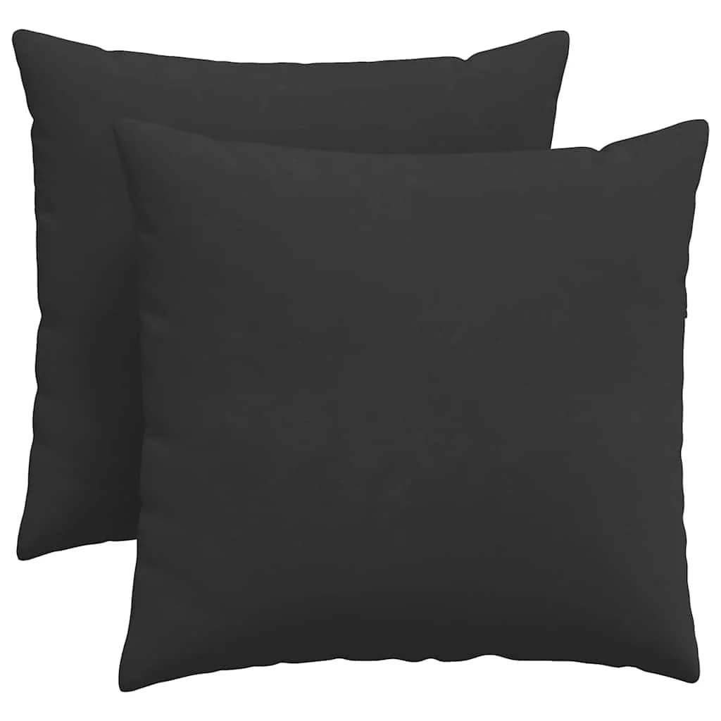 Blazine za kavč 2 pcs Črna 45 x 45 cm blago - slika 2