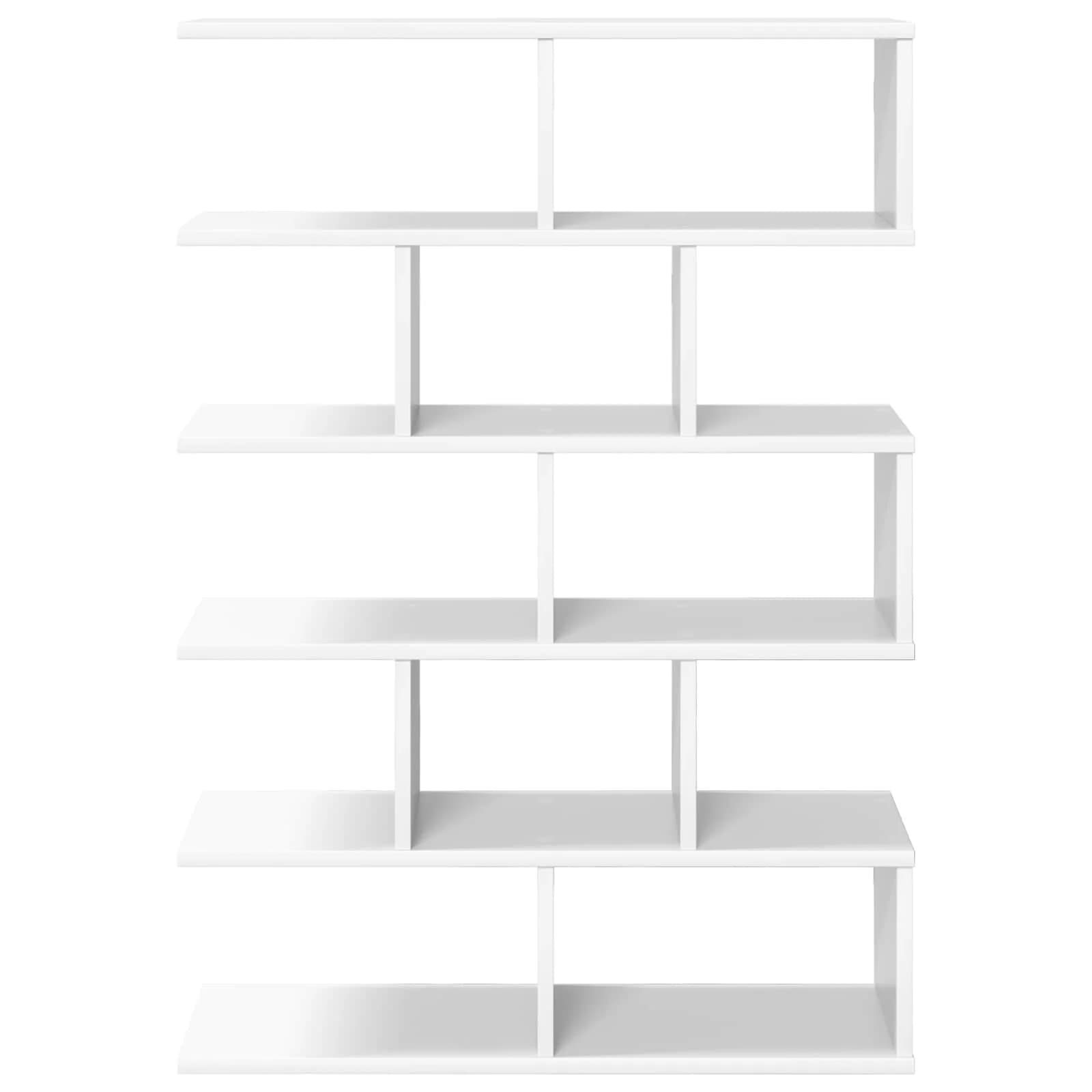 Stenska polica Bela 70 x 20 x 100 cm Inženirski les - slika 4