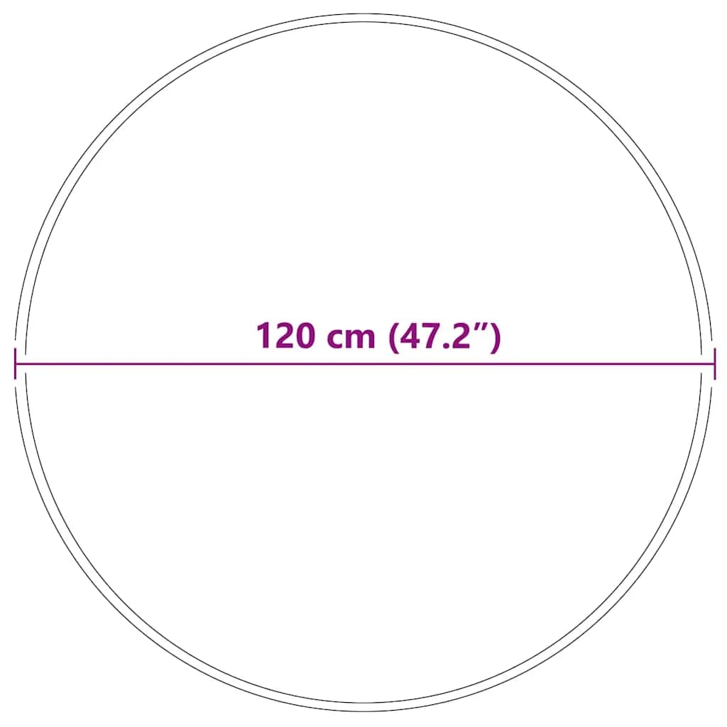 Antiskluzna Shaggy Preproga Siva 120 x 120 cm PP - slika 8