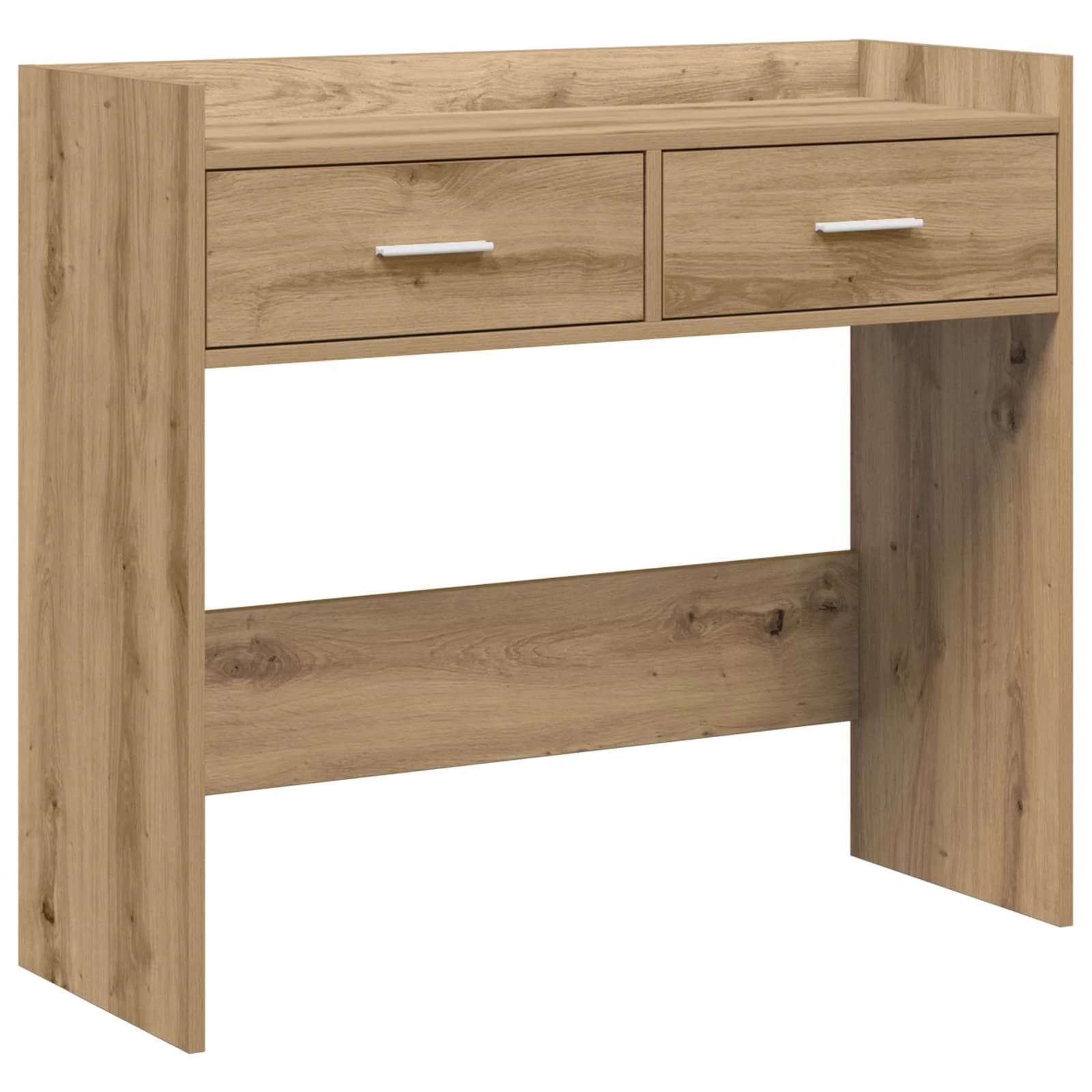 Konzolna miza Artisan hrast 90 x 35 x 80 cm Inženirski les - slika 2