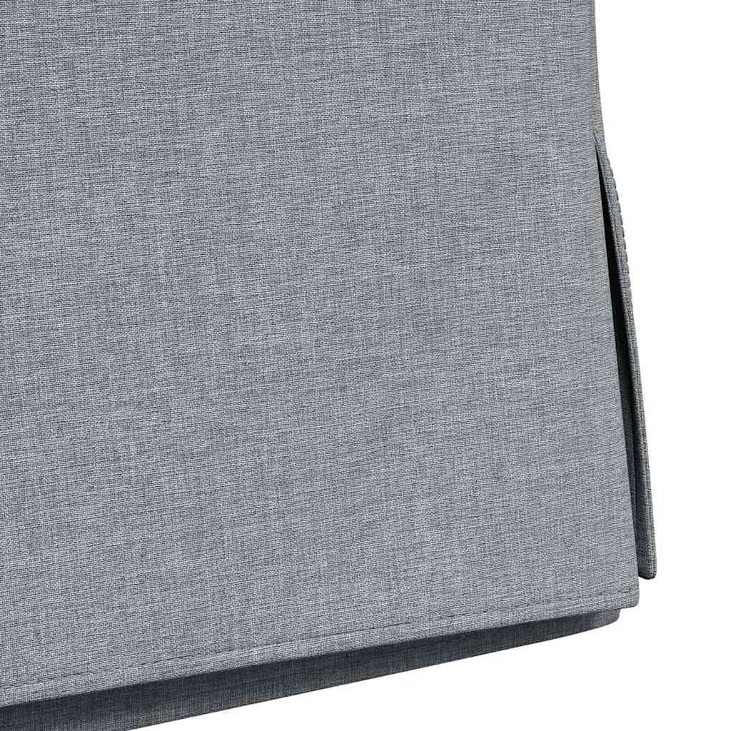 Jedilni stoli 2 kos blago Svetlo siva 57 x 67 x 98 cm - slika 9