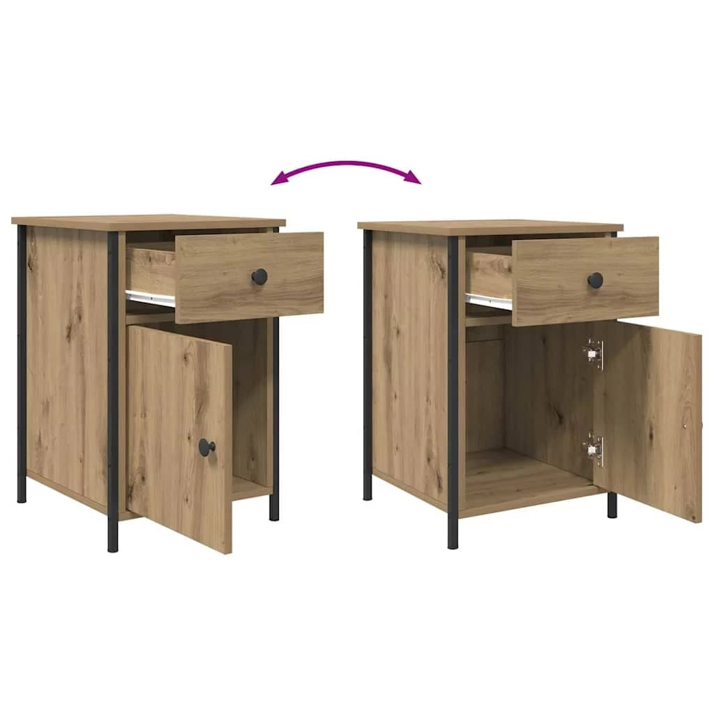 Nočna omarica Umetni hrast 40 x 42 x 60 cm Inženirski les - slika 11