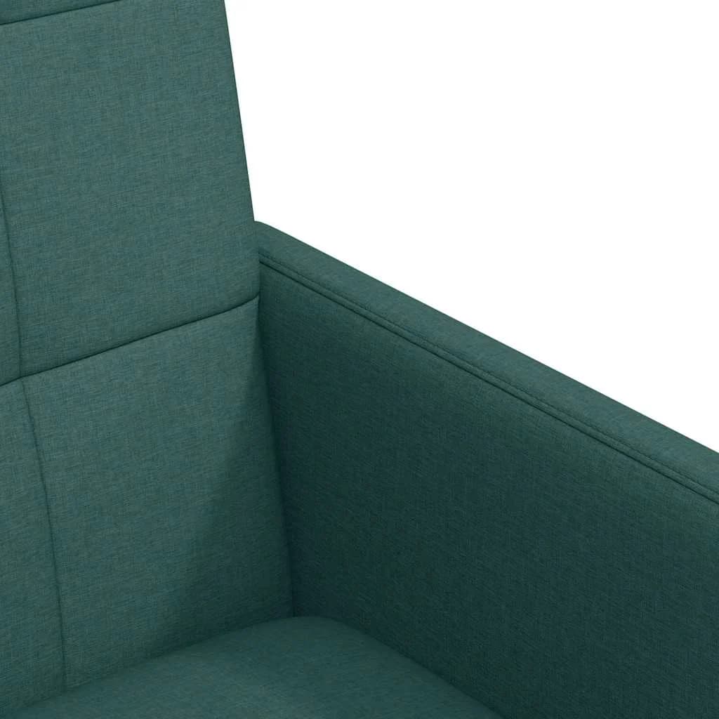 Jedilni stoli s kolesi 2 kos blago Temno zelena 58 x 65 x 94 cm - slika 7