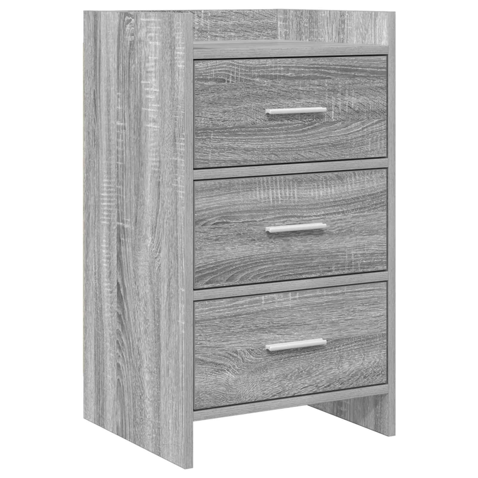 Posteljne mize Siva Sonoma 40 x 36 x 70 cm Inženirski les
