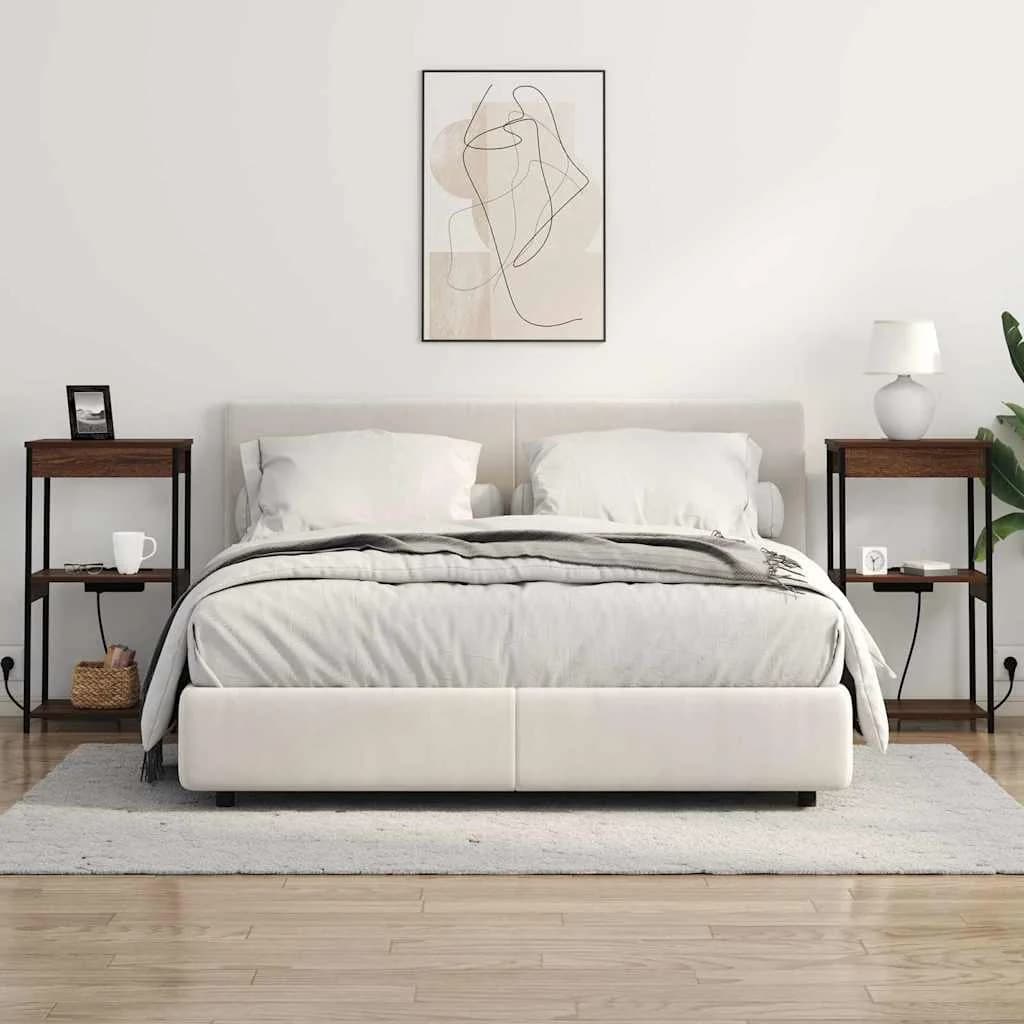 Nočna omarica Rjav hrast 41 x 31 x 76 cm Inženirski les - slika 4