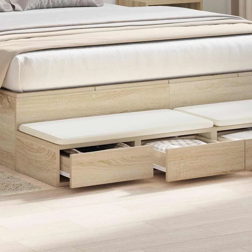 Posteljni predali Sonoma hrast 150 x 36,5 x 16,5 cm - slika 4