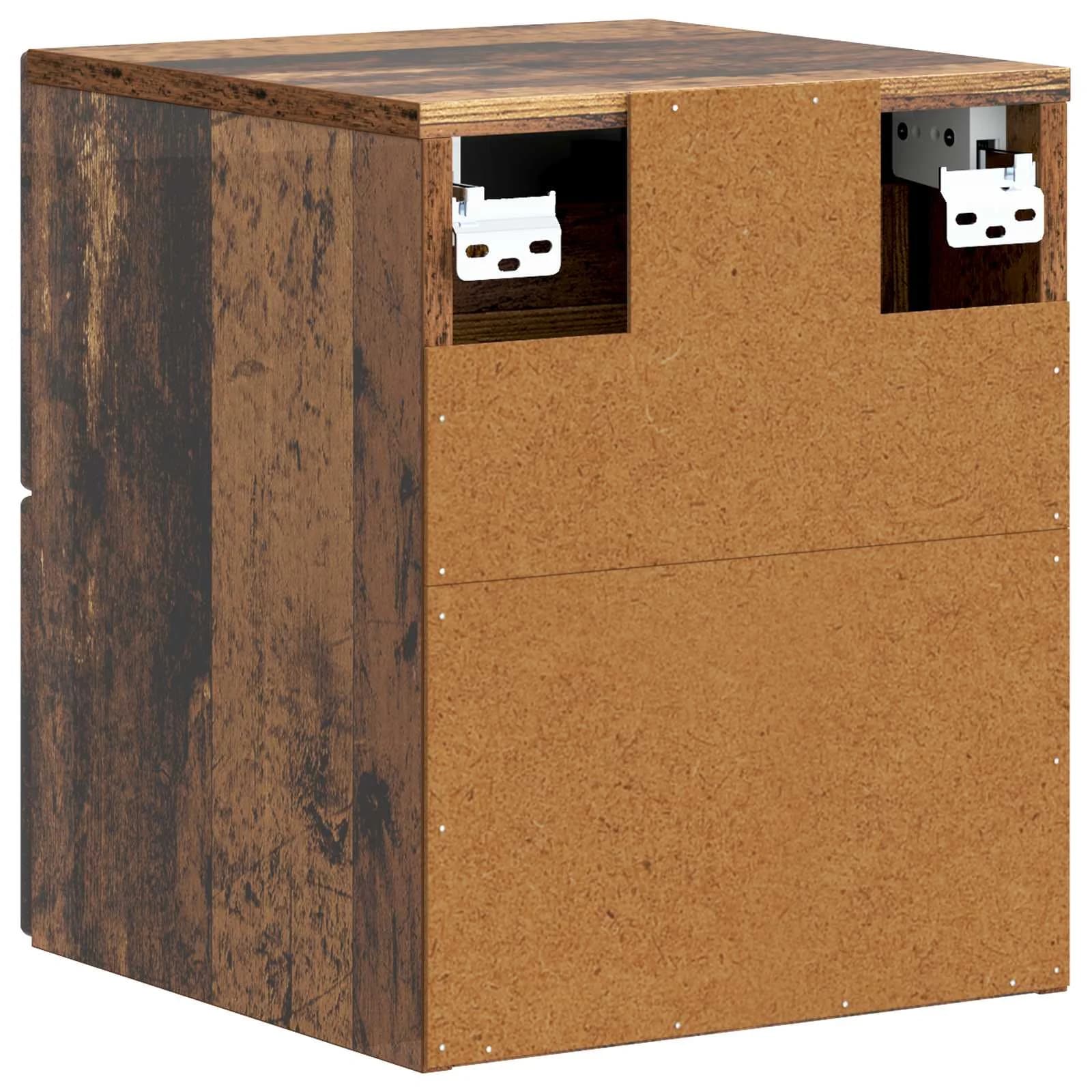 Stenski nočni omarici Star les 33 x 34,5 x 40 cm Inženirski les - slika 7