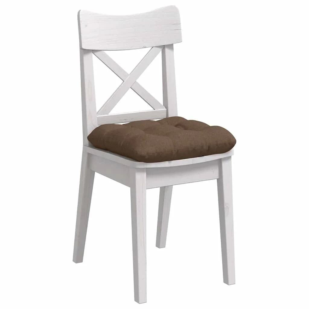 Sedežne blazine 4 kos Blago Rjava 40 x 40 x 12 cm - slika 3