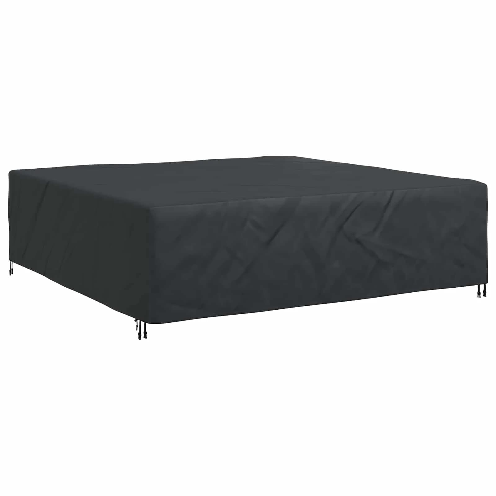 Prevleka za pohištvo Enobarvno Črna 260 x 260 x 90 cm 420D - slika 2