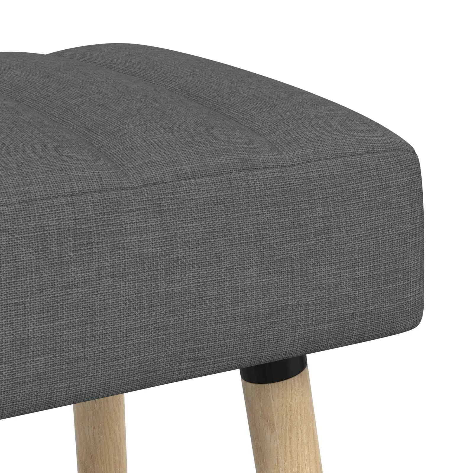 Bench z kanalnim oblazinjenjem Temno siva 60 x 40 x 45 cm Blago - slika 7