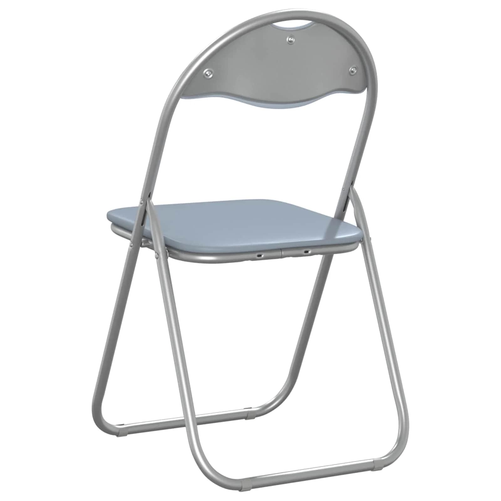 Zložljiva stolica 2 kos Umjetno usnje Siva 48 x 43,5 x 81 cm - slika 7