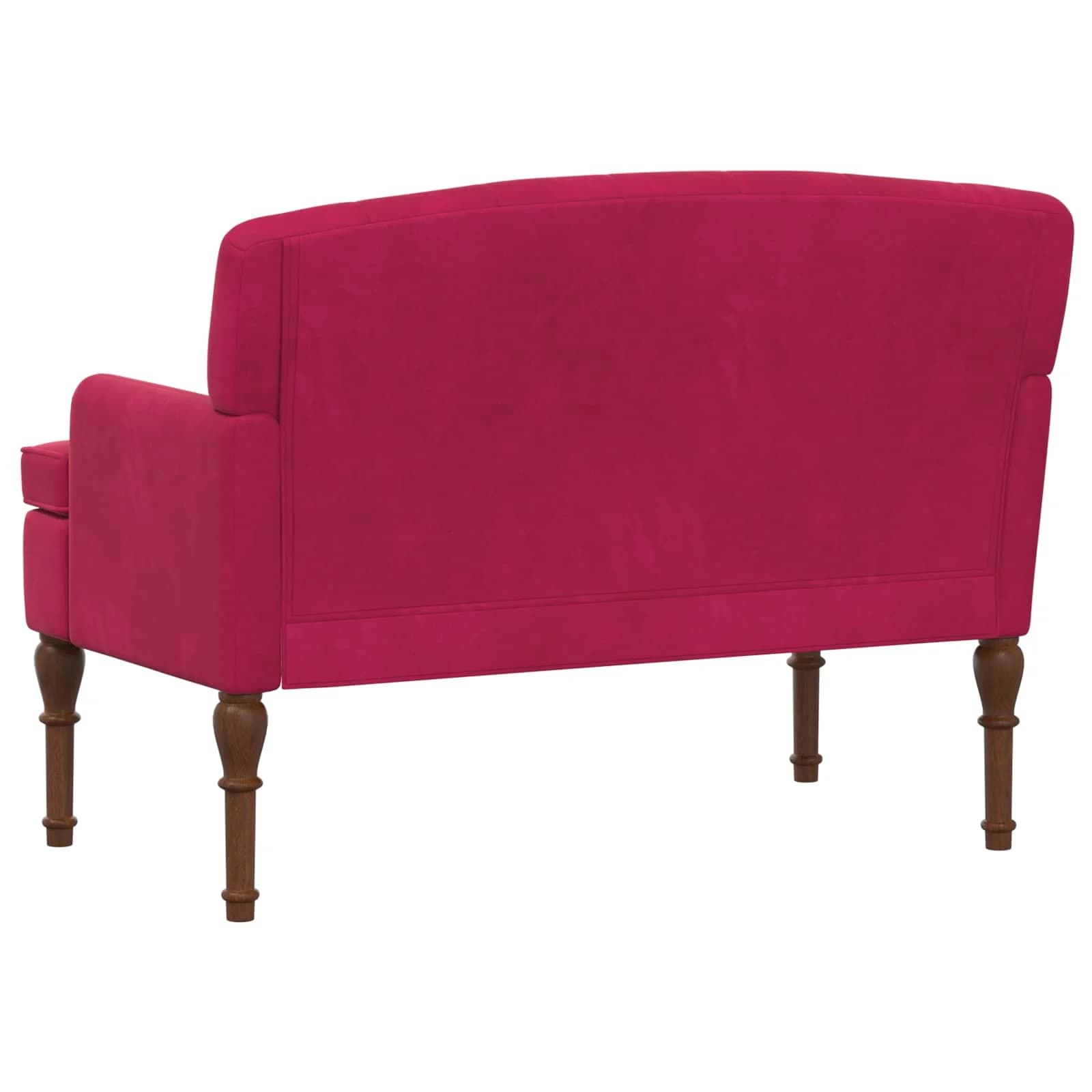 Dvojnica s gumbi Vinorodna rdeča 111 x 65 x 79 cm Žamet - slika 5