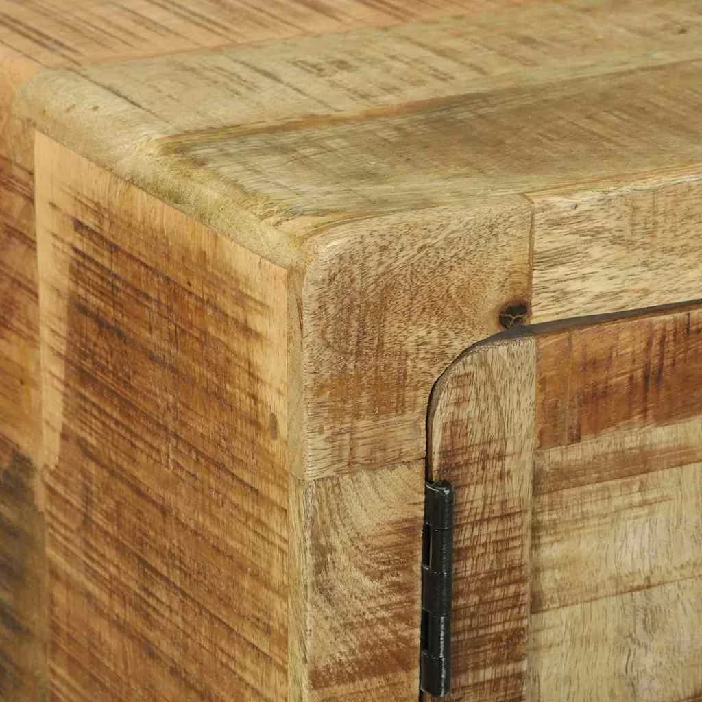 Klubska miza Rjava 80 x 54 x 45 cm Masiven les manga - slika 9