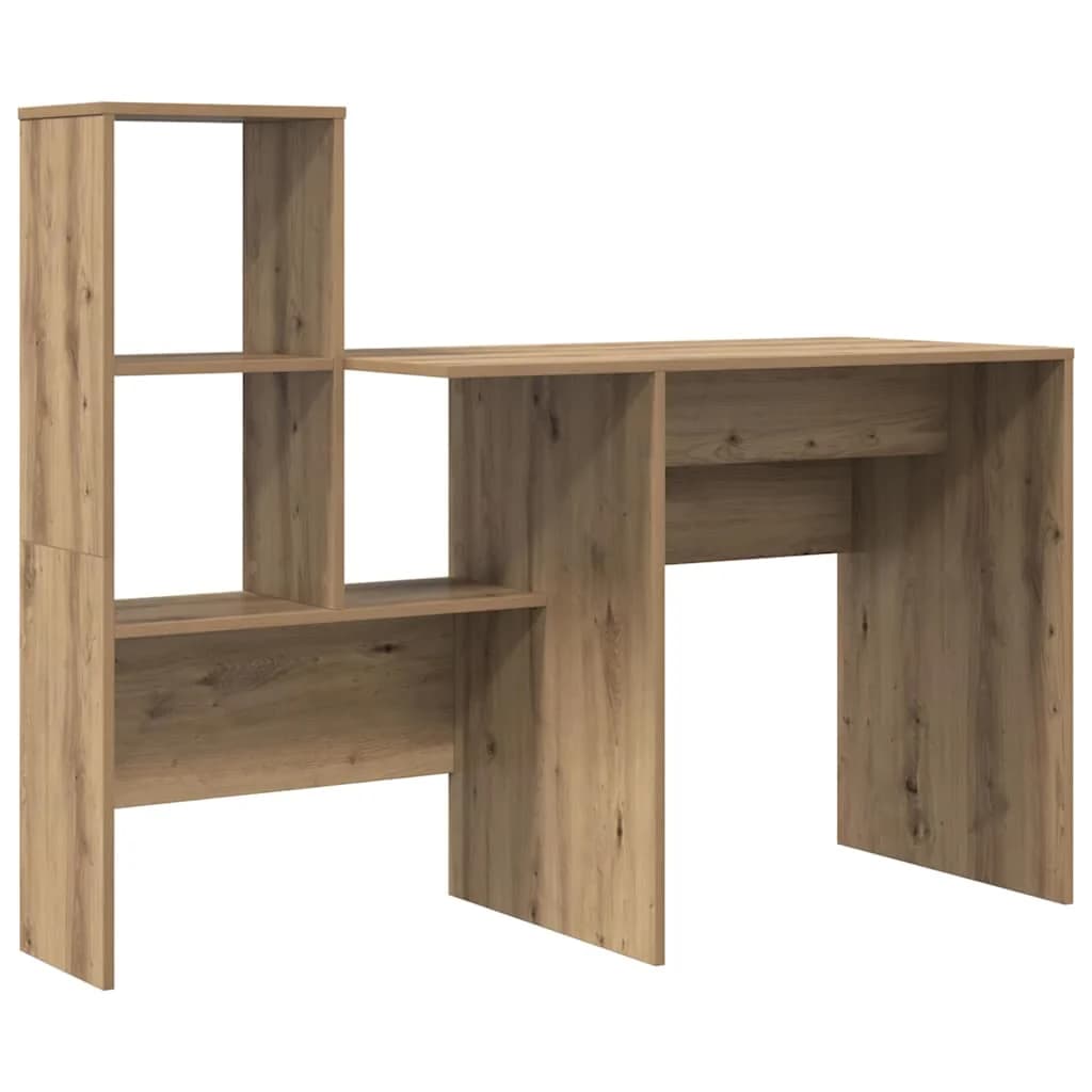 Miza Umetni hrast Inženirski les 131,5 x 50 x 106,5 cm - slika 5