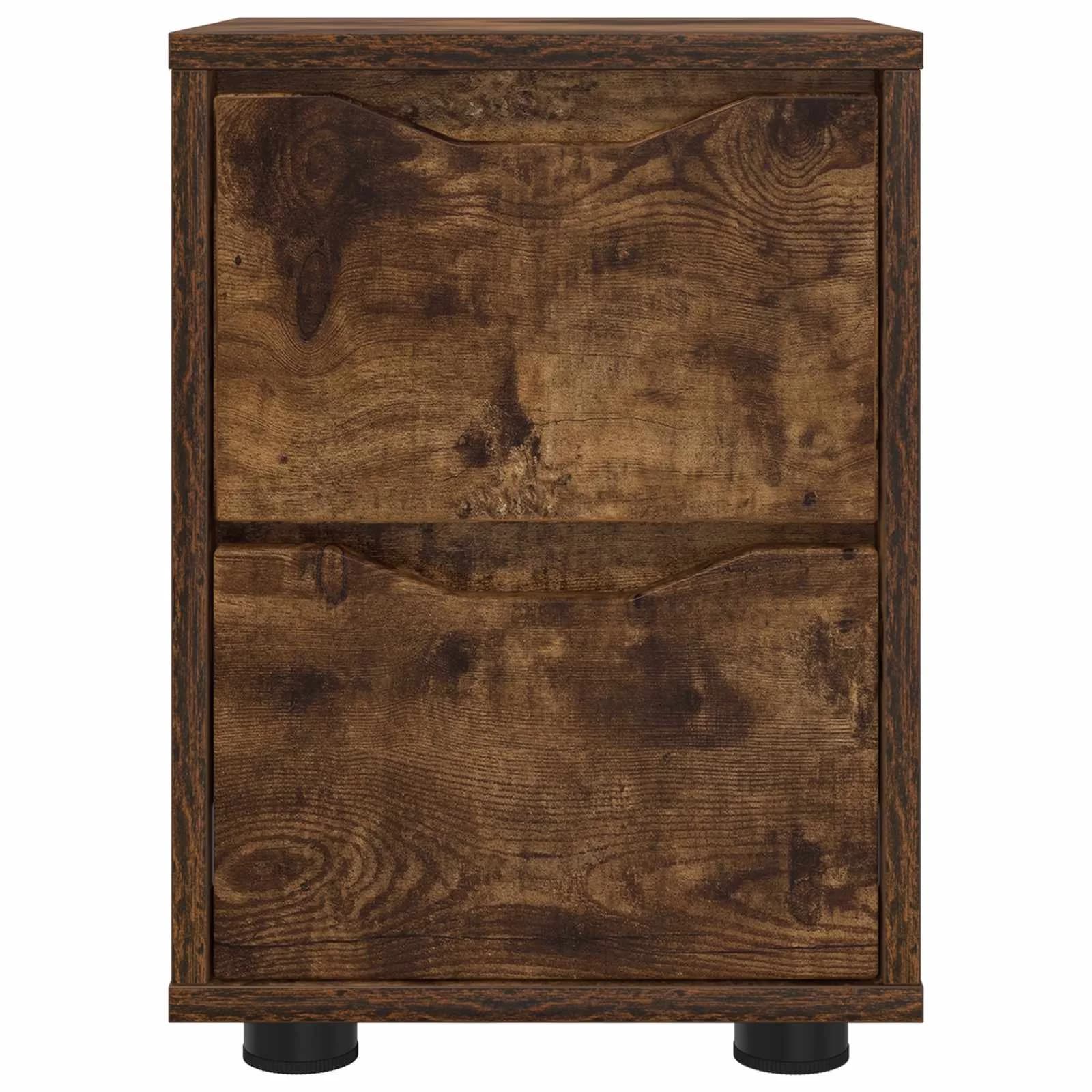 Nočna omarica Dimljeni oreh 30,5 x 30 x 43 cm Inženirski les - slika 6