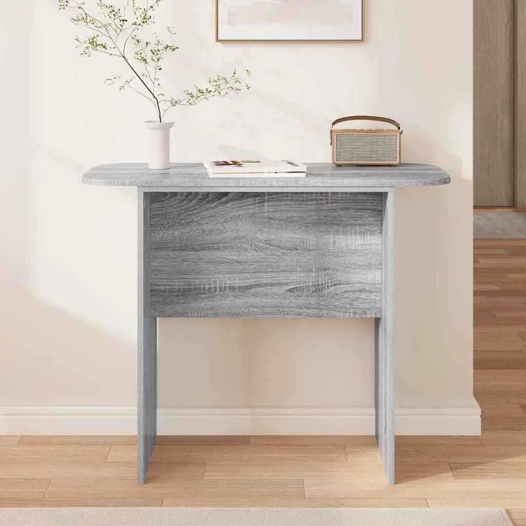 Konzolna miza Siva Sonoma 93 x 40 x 75 cm Inženirski les - slika 4