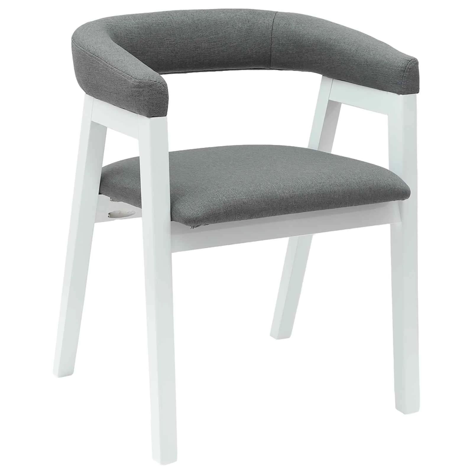 Jedilni stoli 2 kos Masivno gumovo les Bela 54 x 57 x 73 cm - slika 4