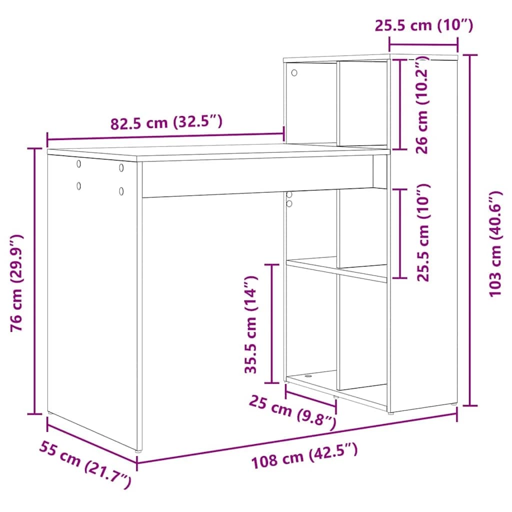 Miza Star les Inženirski les 108 x 55 x 103.5 cm - slika 12