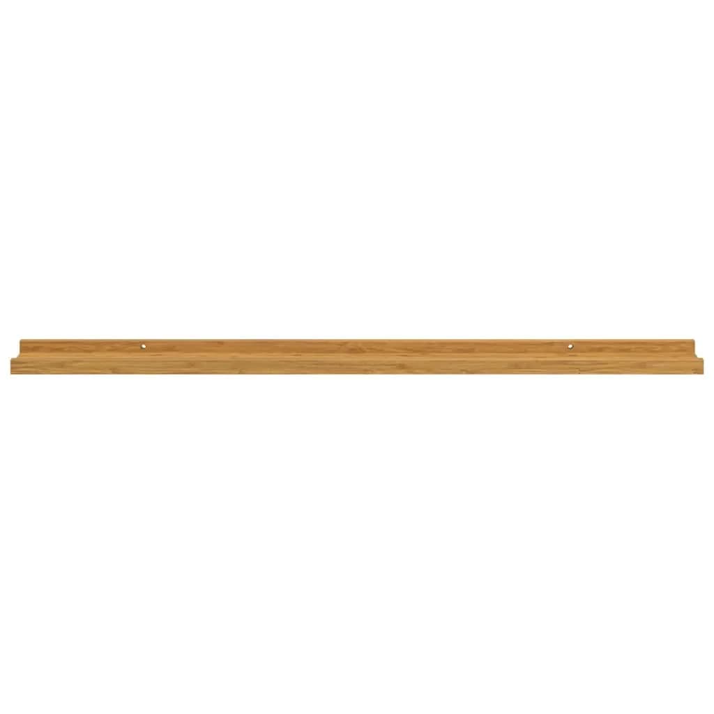 Stenska polica Montaža za steno 4 kos Bež 100 x 9 x 3 cm - slika 7