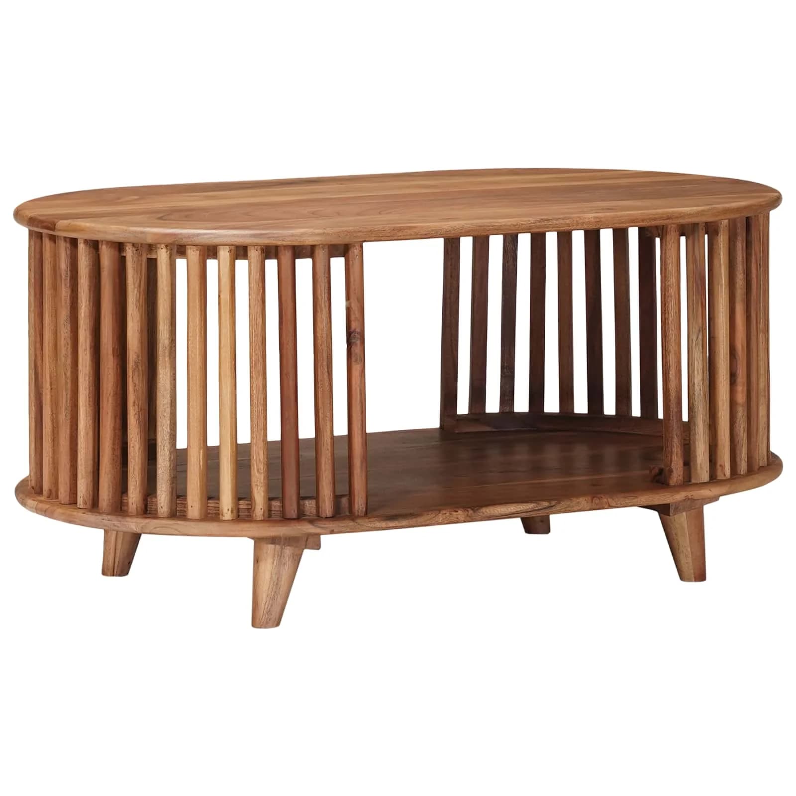 Ročno izdelana miza za kavo Teak rjava 85 x 50 x 40 cm