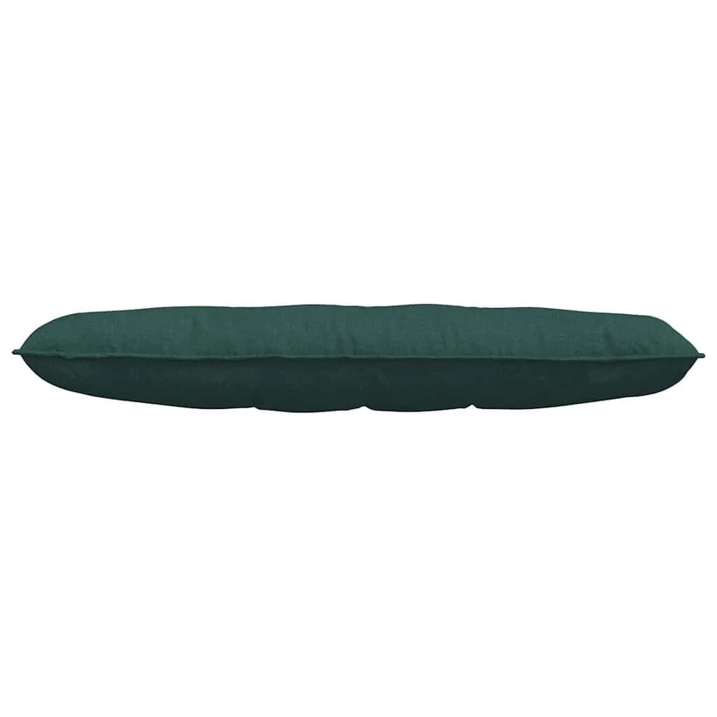 Poglavni vzglavnik Temno zelena 140 x 19 x 50 cm blago - slika 5