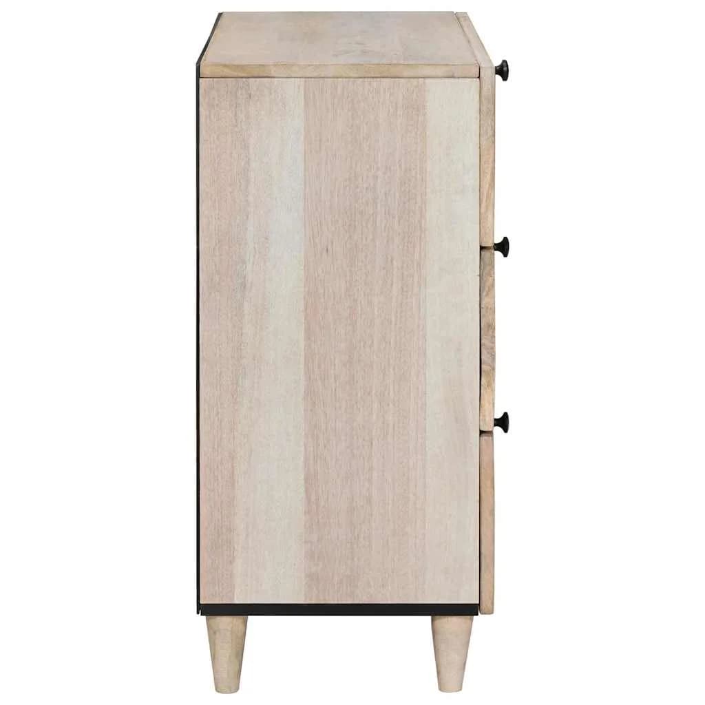 Nočna omarica Bela 50 x 33 x 62 cm Inženirski les - slika 4