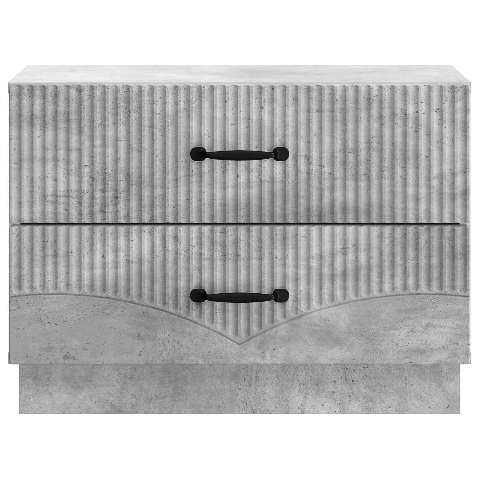 Nočna omarica Betonsko siva 62 x 34,5 x 44,5 cm Inženirski les - slika 5