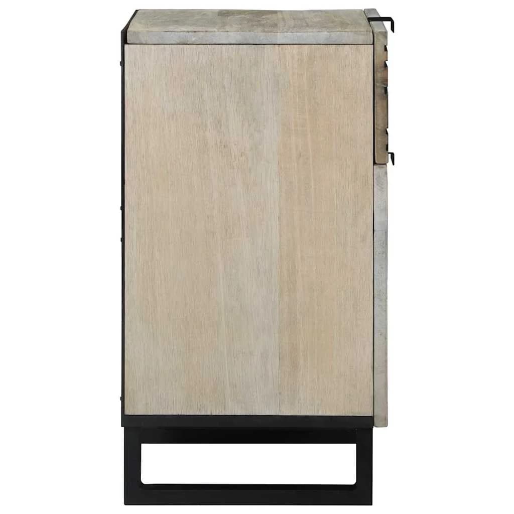 Nočna omarica Bela 50 x 33 x 60 cm Inženirski les - slika 4