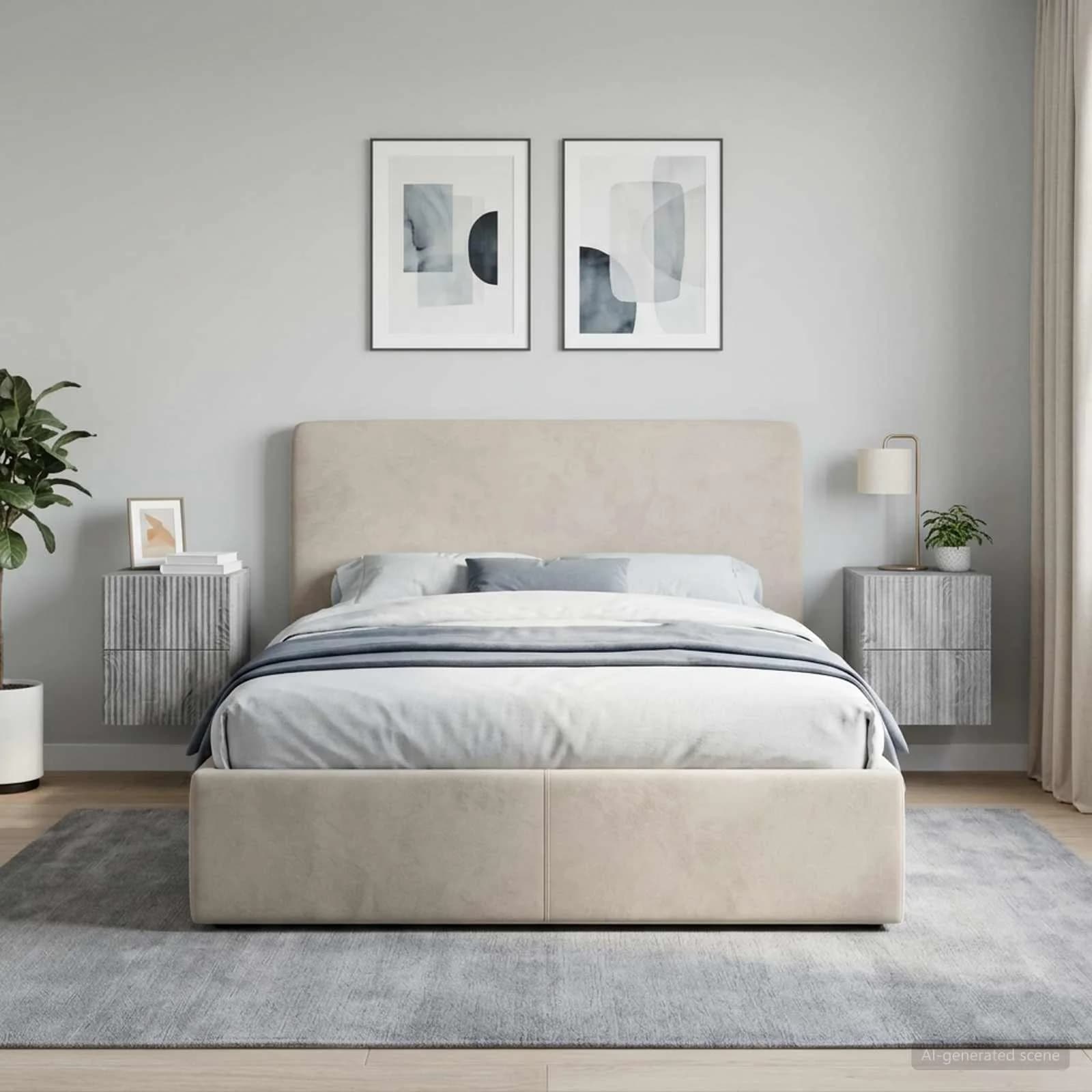 Stenski nočni omarici 2 kos Siva Sonoma 33 x 34,5 x 40 cm - slika 4