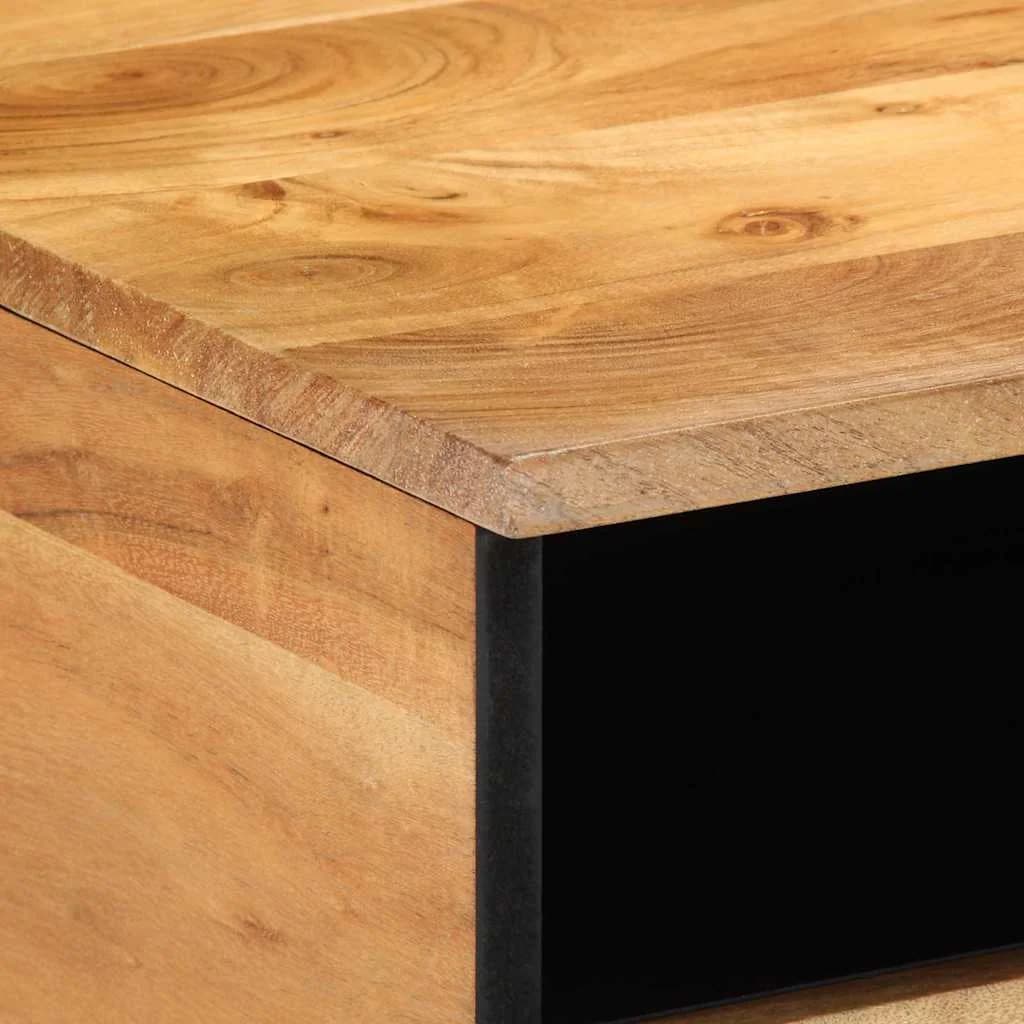 Klubska miza Rjava 80 x 54 x 40 cm Masiven les akacije - slika 6