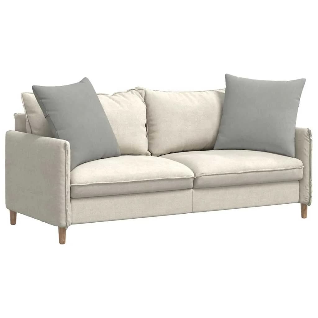 Blazine za kavč 2 pcs Svetlo siva 80 x 80 cm blago - slika 3