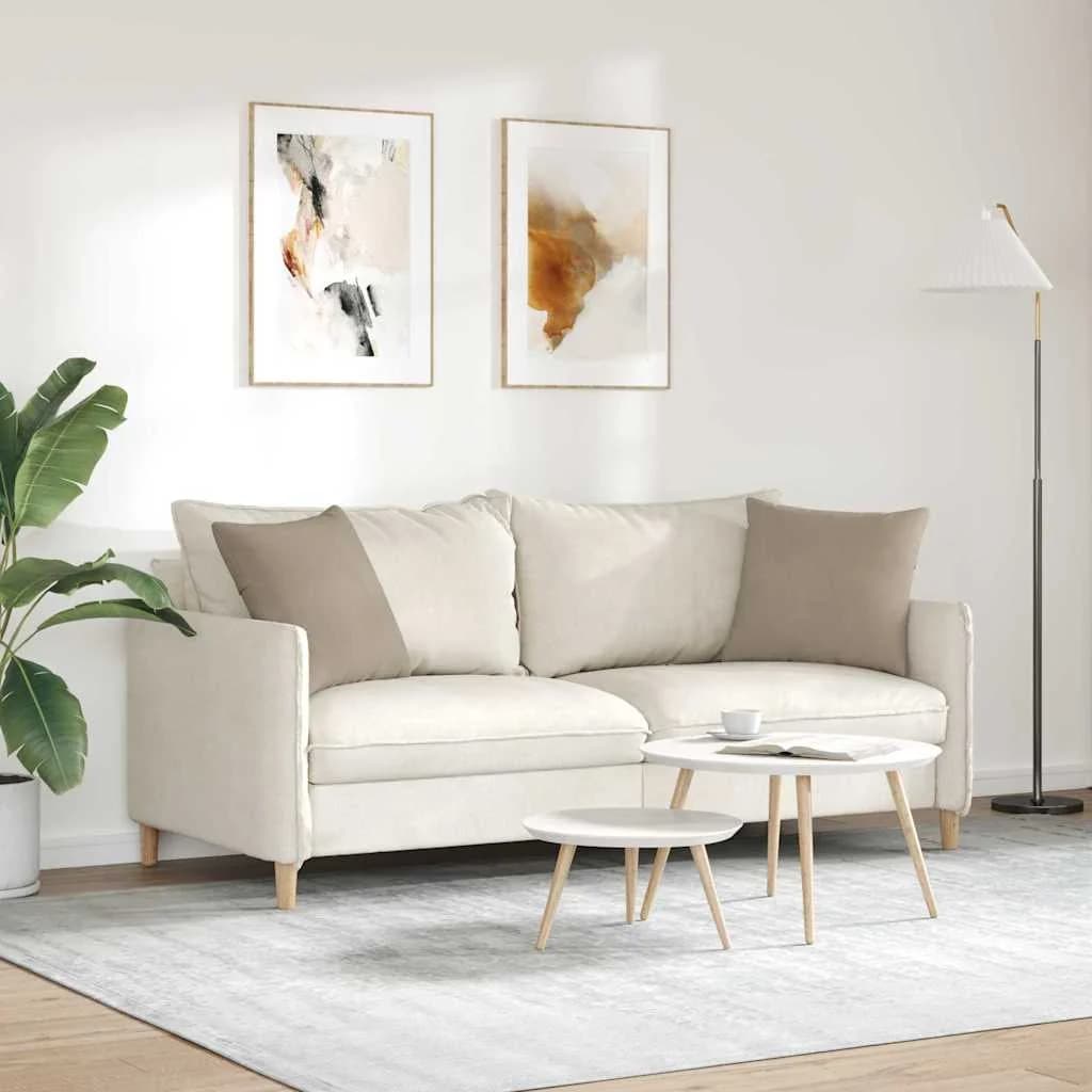 Blazine za kavč 2 pcs Taupe 45 x 45 cm blago - slika 4