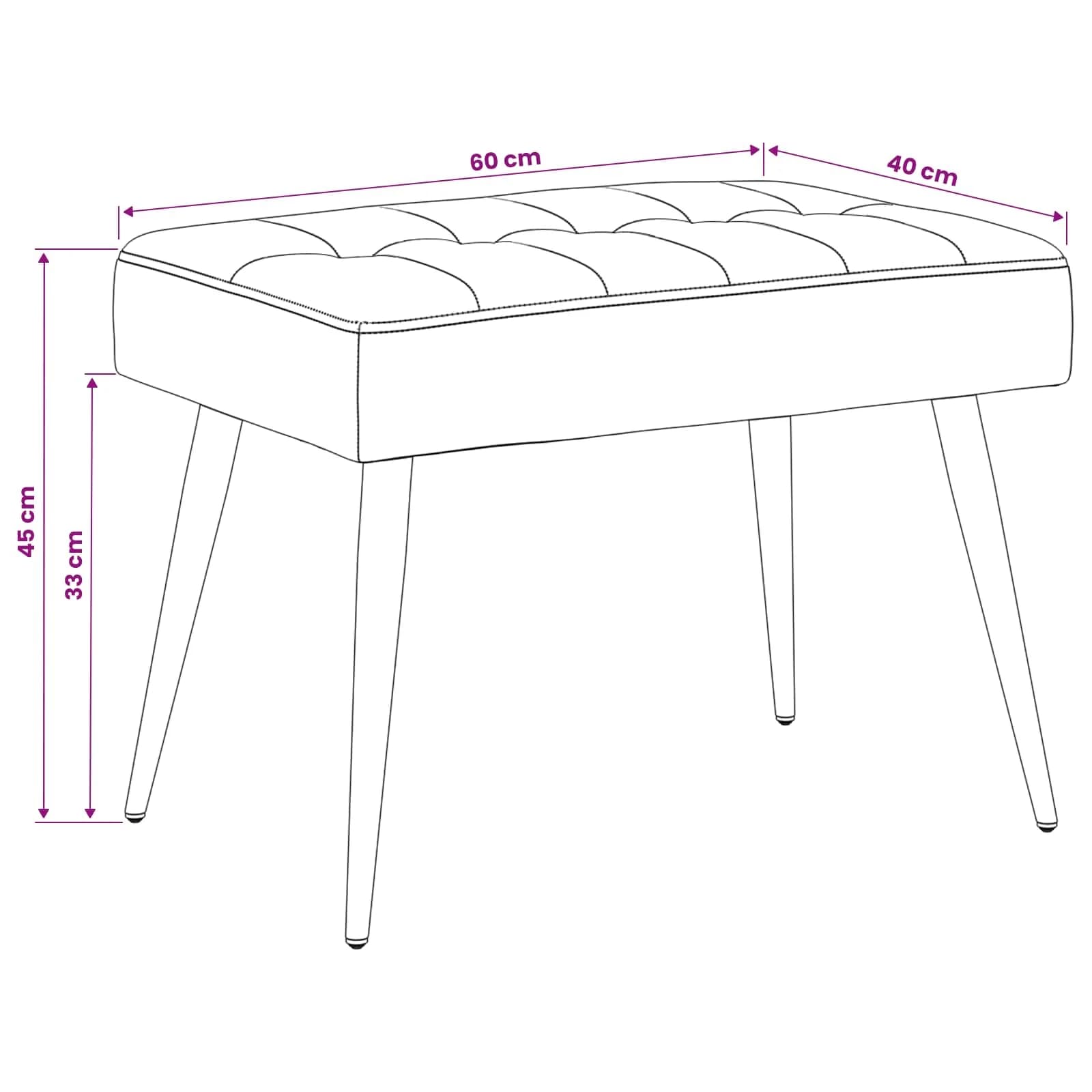 Klop s gumbnim oblazinjenjem Svetlo zelena 60 x 40 x 45 cm - slika 9
