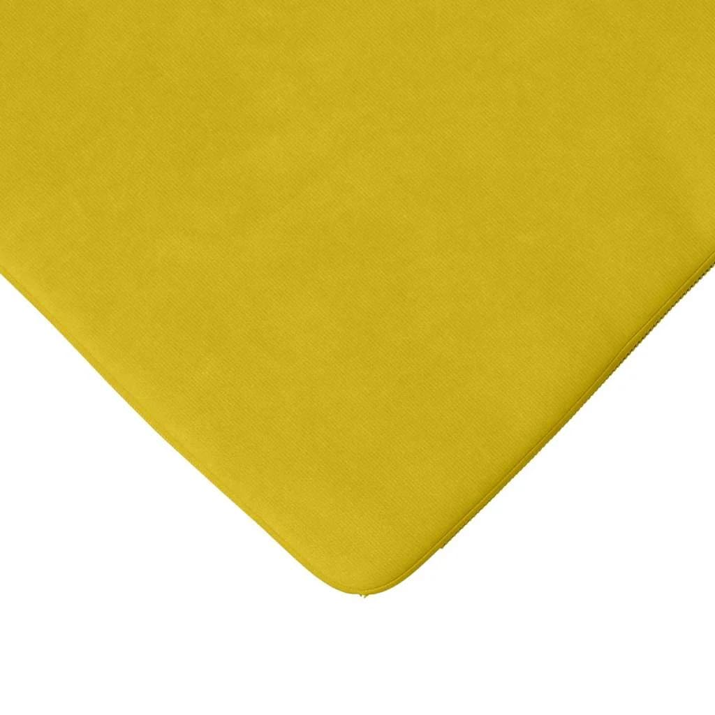 Sedežne blazine 4 kos Žamet Rumena 40 x 40 x 3 cm - slika 8