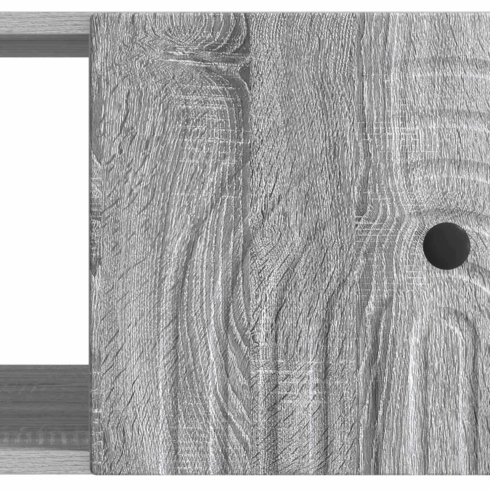 Klubska miza Siva Sonoma 90 x 50 x 40 cm Inženirski les - slika 9