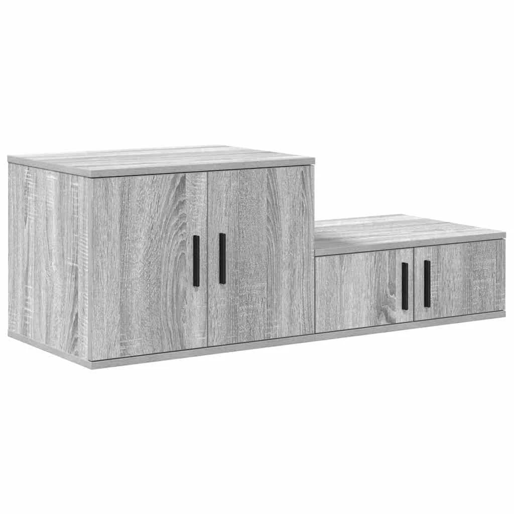 Omarica za shranjevanje 2 kos Siva Sonoma 103 x 41 x 40 cm - slika 5