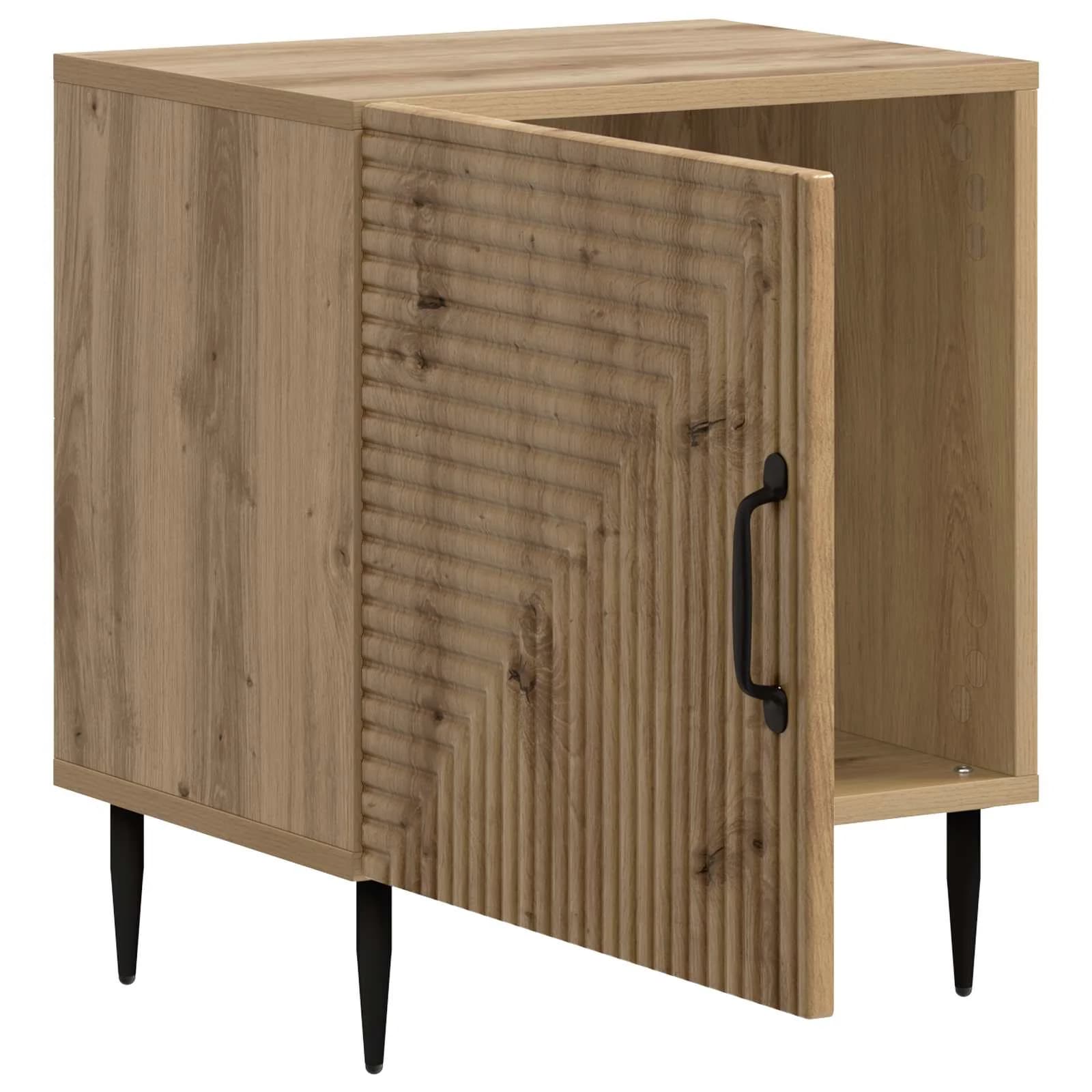 Nočna omarica Artisan hrast 43 x 34,5 x 50 cm Inženirski les - slika 4