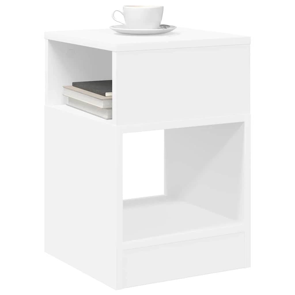 Stranska miza Bela 30,5 x 30 x 45 cm Inženirski les - slika 3